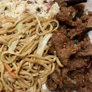 Lunch special- Hunan Beef (always solid since it was Su Hong)