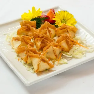 a plate of food on a table