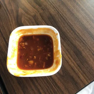 Bacon bbq chipotle sauce!! It's really for the ribs but makes a good dipping sauce for fries.