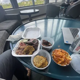 Jerk Wings Meal, Fried Green Plantain, Lovely Crazy Mac, Tender and Juicy Fried Goat (Regular)