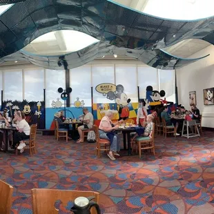 A section of the Inside dining area