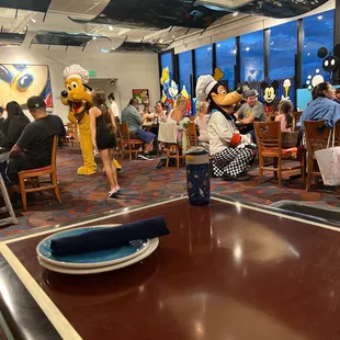 the dining area at the disney world resort