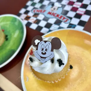 Complimentary cupcake for my son.