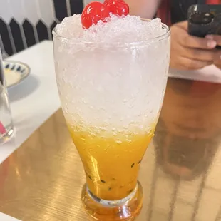 Passion fruit Italian Soda