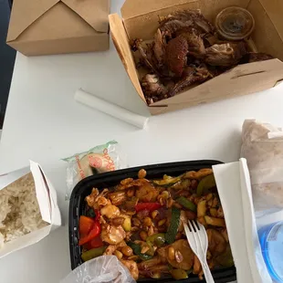 Kung Pao Chicken and Crispy Duck