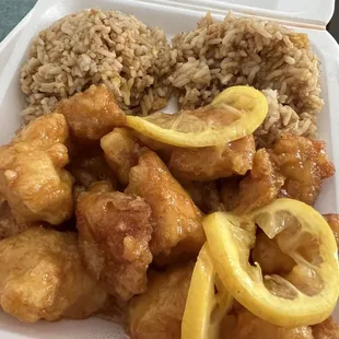 Lemon Chicken Lunch