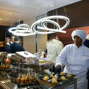 One Of My Chefs Putting The Final Touches On Everything