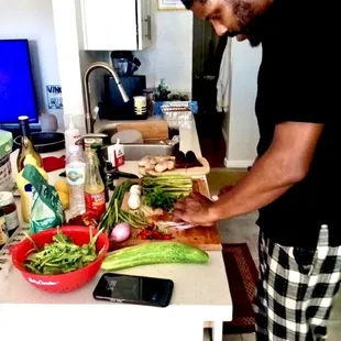 Mychal at work