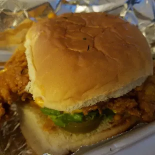 Fried chicken sandwich