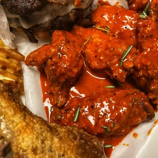 Lemon pepper hot wings