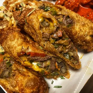 Philly Steak Eggrolls