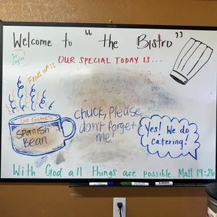 Customers get to write on it