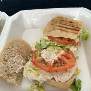 Tuna on ciabatta
