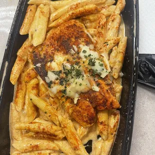 This salmon not chicken you wasn&apos;t sure if the customer had and an allergy from fish