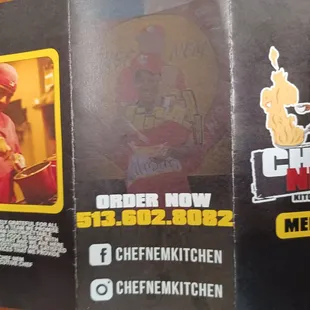 the menu