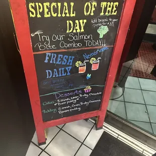 Menu of the Day