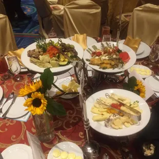 Array of appetizers at The Annual Krewe of Amalee Ball