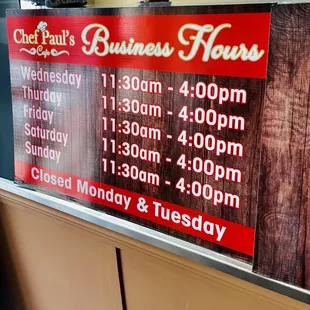 business hours