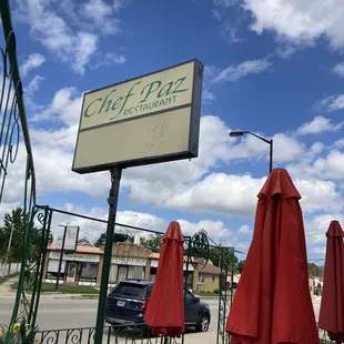 Sign outside