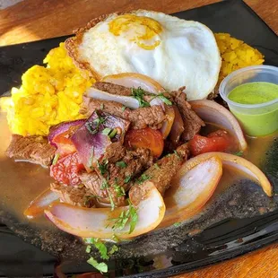 Tacu tacu w/ lomo saltado