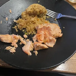 Grilled &quot;unseasoned&quot; salmon
