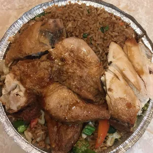 Large Chicken Fried Rice with Extra Vegetables