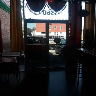 Chef Quang. Guyanese Chinese Express is super clean. Looking out.