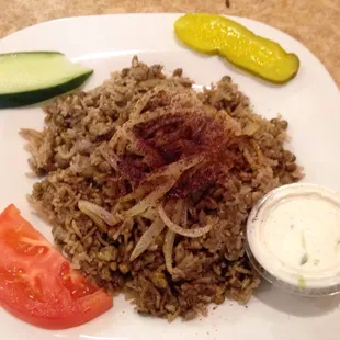 Mujadara: yummy.