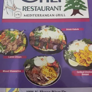Chef Restaurant menu cover