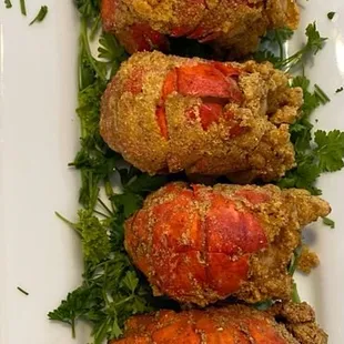 Deep fried Lobster tails.