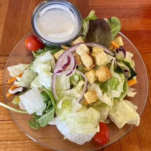Side Salad is included with many meals.
