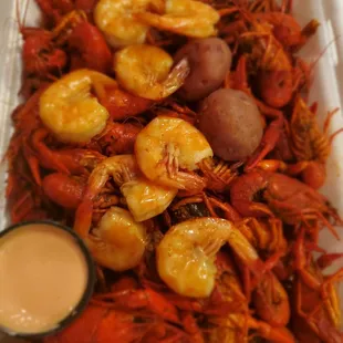 Boiled Crawfish &amp; Shrimp