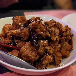 Dried chili chicken