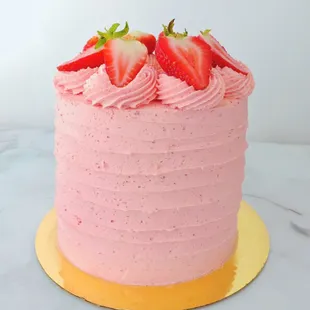 Our Strawberry Bliss Cake is a fan favorite  -If you love strawberry cake then this is your jam!