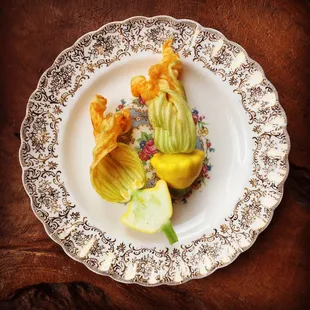 Summer squash blossoms