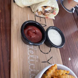 BBQ chicken wrap
