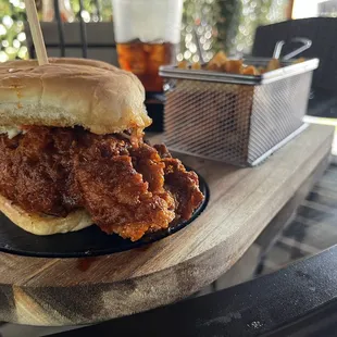 This Hot chicken sando is no joke.