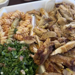 Chicken shawarma plate