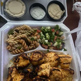 Chicken tikka plate! Gave me a free baklava :)) they are the best  This photo doesn't justify