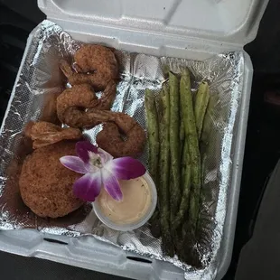 Crab Cake and Shrimp