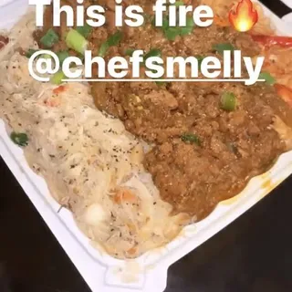Creole Surf and Turf Loaded Lobster, Angus Beef and Dungeness Crab Fries