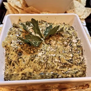 Cajun Spinach Dip &amp; Chips