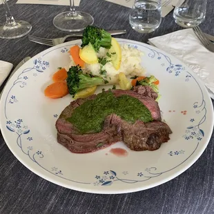 Beef tenderloin with Chimchurri Sauce