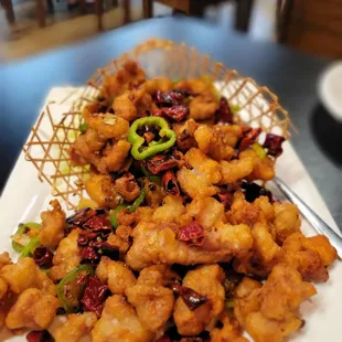 Three Flavor Pepper Chicken .. Sichuan numbing peppercorn!