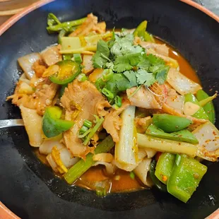 Beef tripe spicy noodles