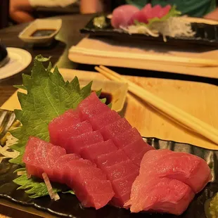 Multi-course Pop-up event at Fair Oaks Brew Pub - sashimi! Yum