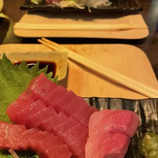 Multi-course Pop-up event at Fair Oaks Brew Pub - sashimi! Yum