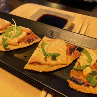 Multi-course Pop-up event at Fair Oaks Brew Pub - Barbecue salmon tostada? Not great