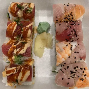 California Roll with 6 pieces of chefs special cuts