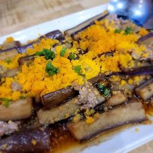 Meat Floss Salted Egg Yolk Tofu